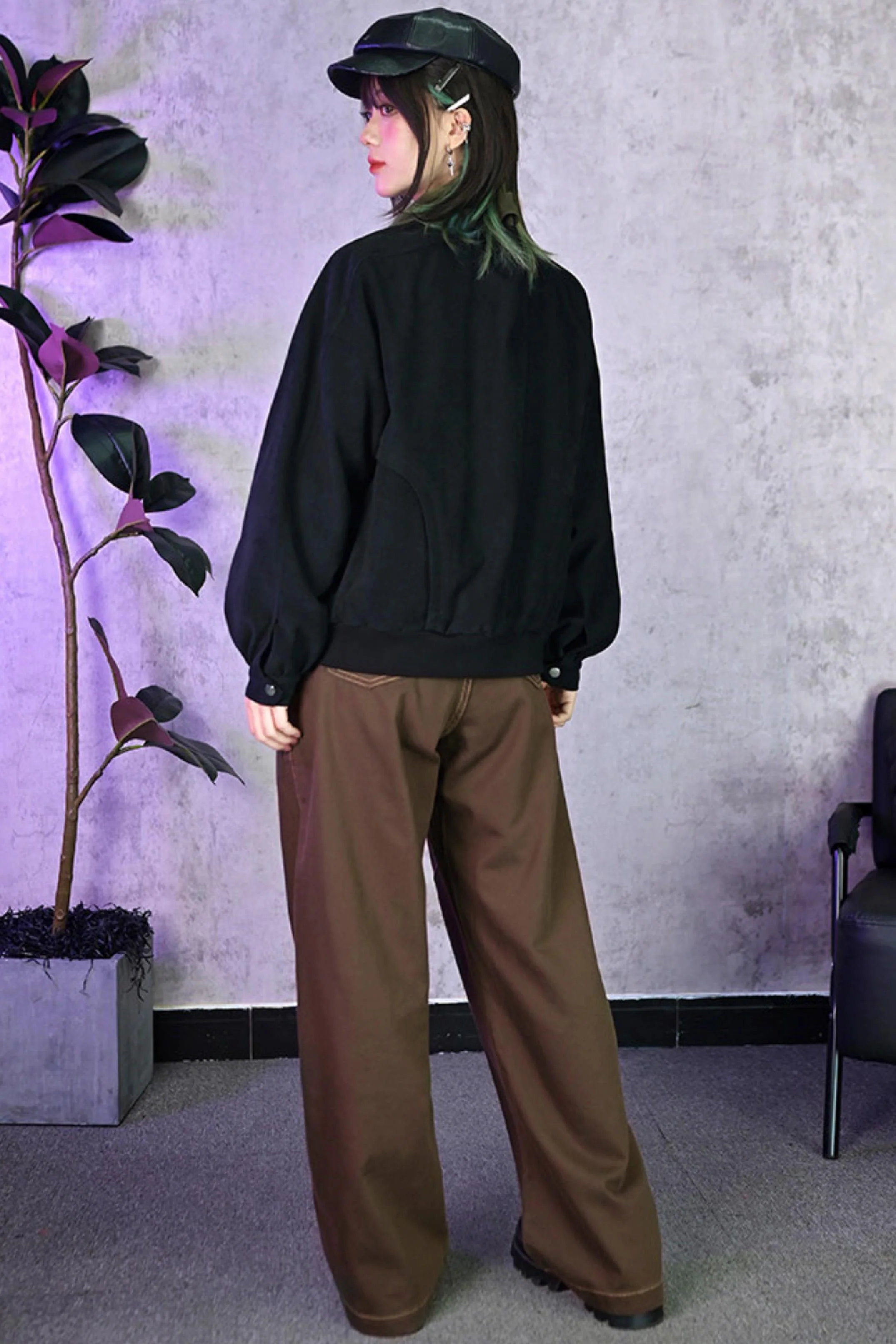 Casual Edgy Chess Retro Jacket - Image 15