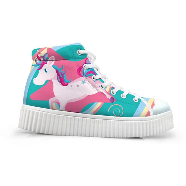Unicorn Wedge High Tops - Image 2
