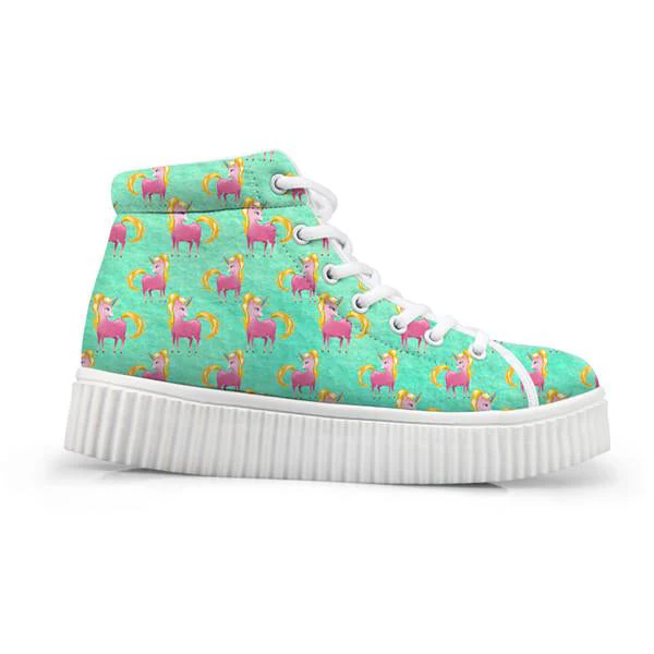 Unicorn Wedge High Tops - Image 9