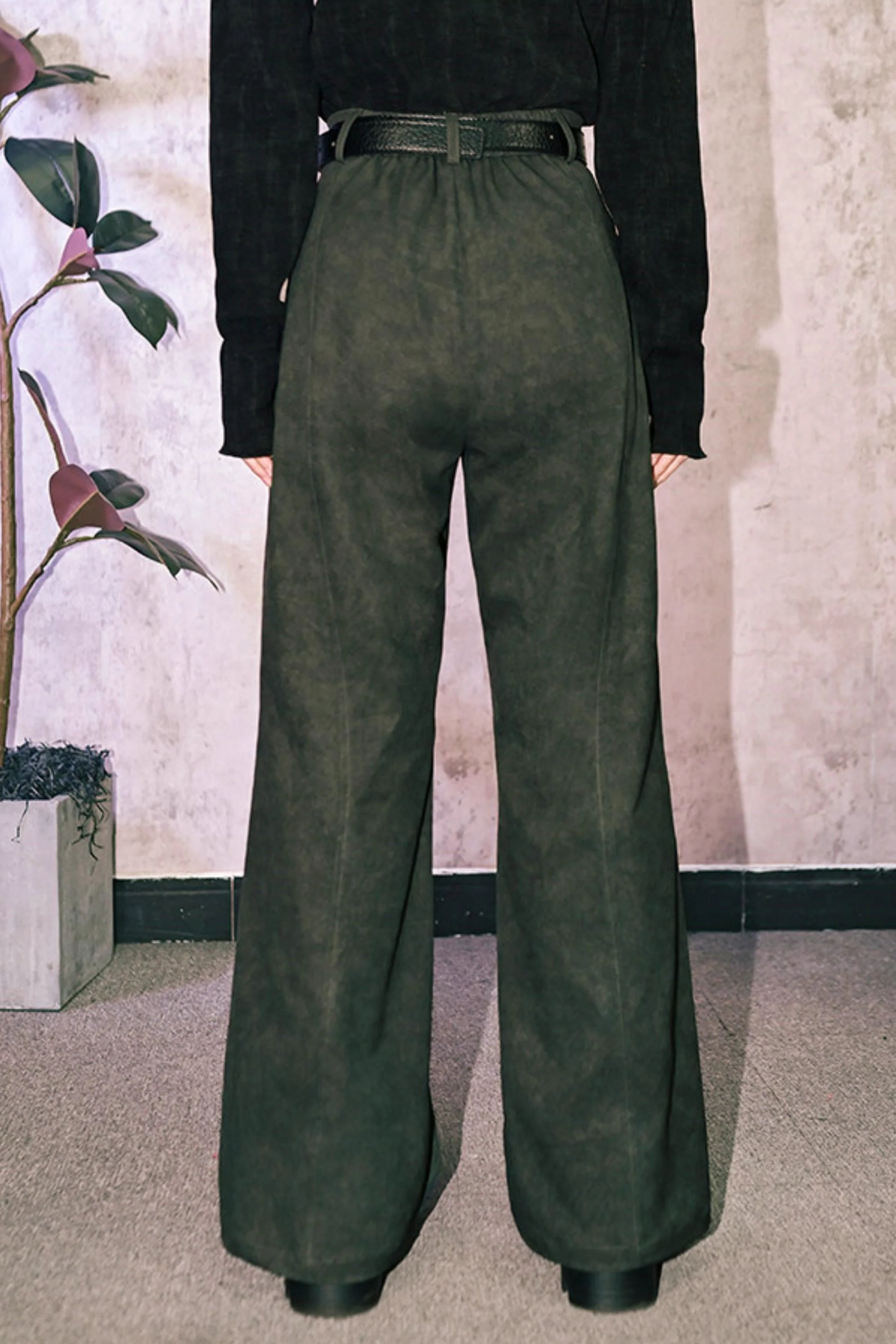 Edgy Boot-Cut Slacks - Image 4