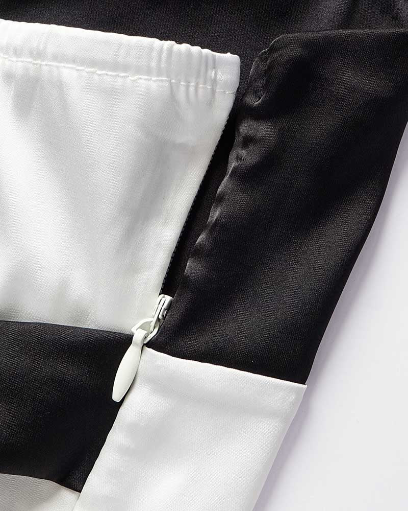 Upper West Silk Contrast White Tank Top - Image 4