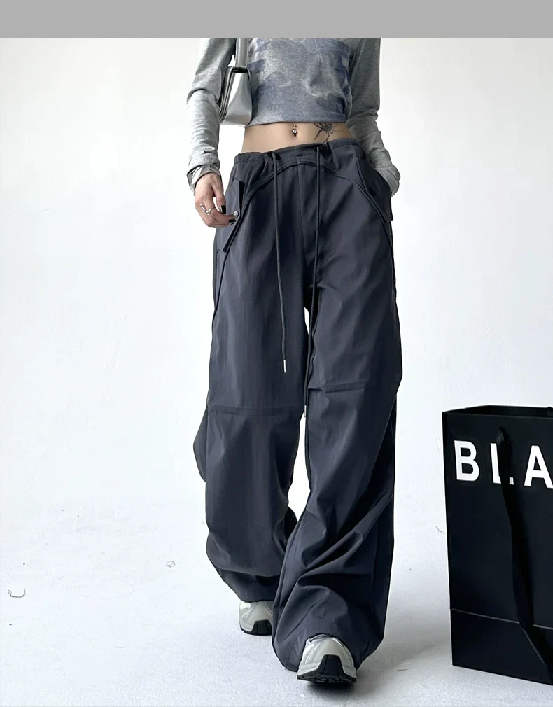 Utility Pocket Wide-Leg Trousers - Image 10