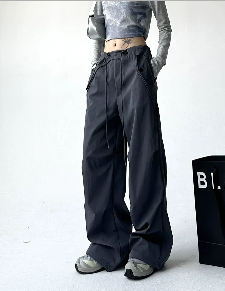 Utility Pocket Wide-Leg Trousers - Image 11