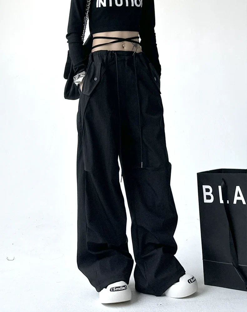 Utility Pocket Wide-Leg Trousers - Image 12