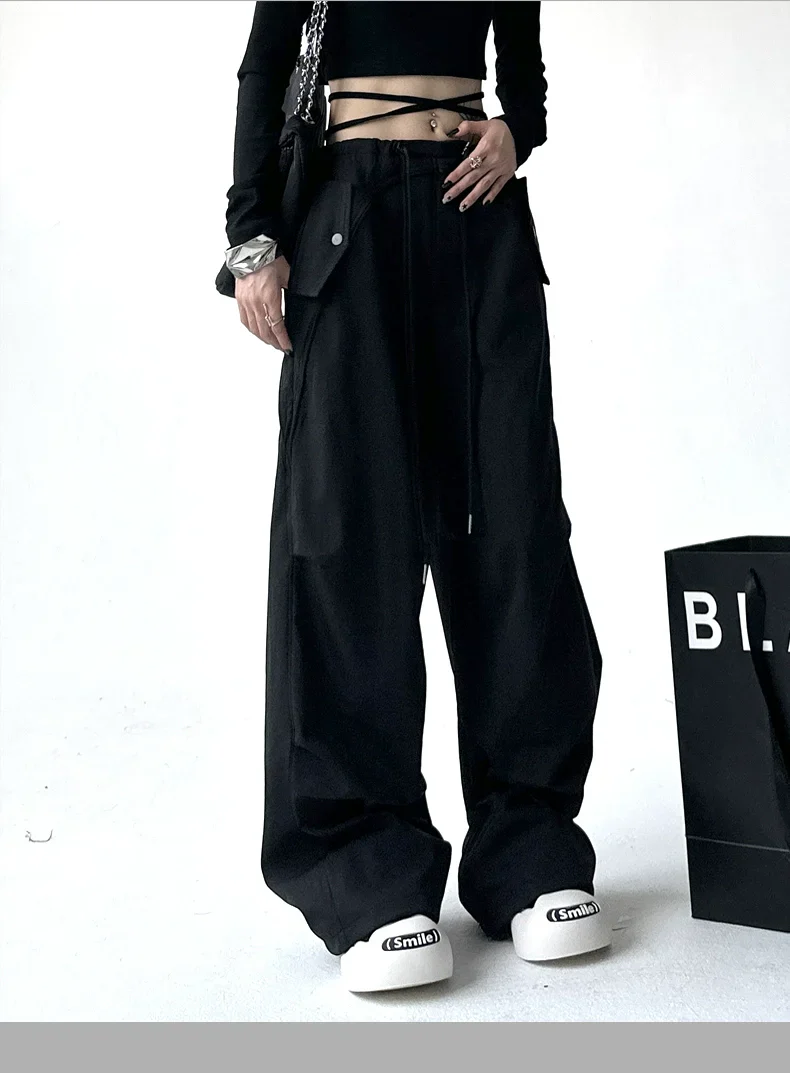 Utility Pocket Wide-Leg Trousers - Image 14