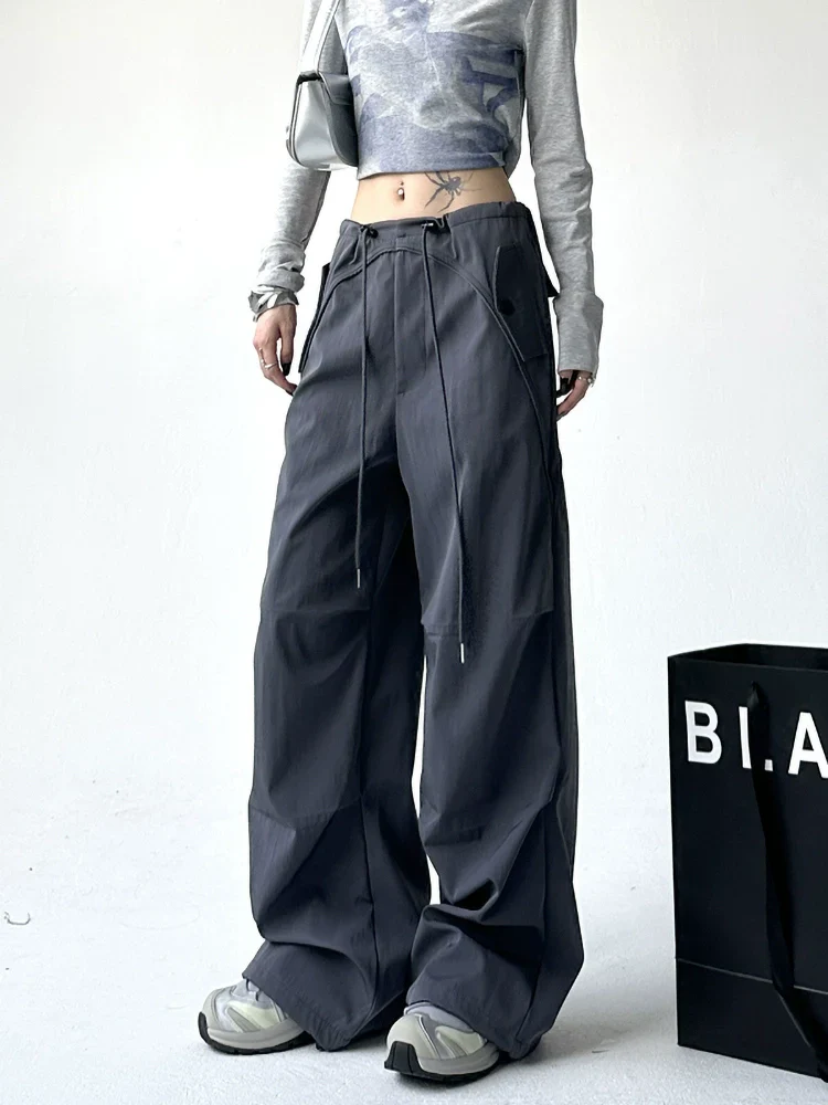 Utility Pocket Wide-Leg Trousers - Image 4