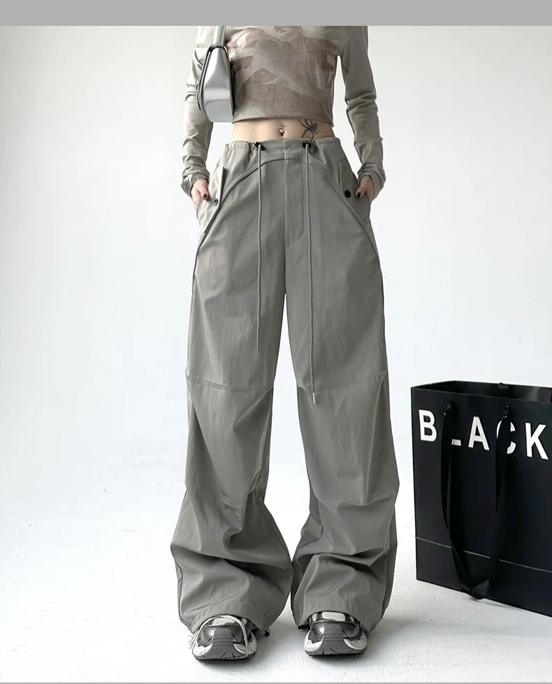 Utility Pocket Wide-Leg Trousers - Image 5