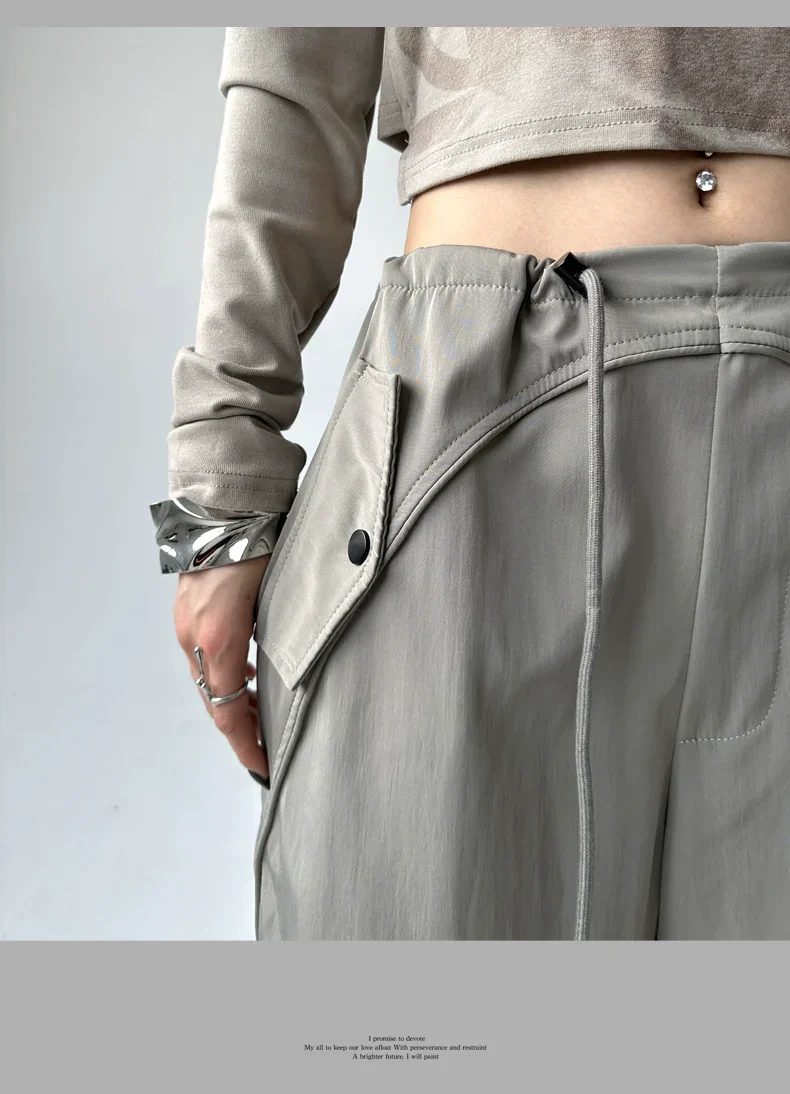 Utility Pocket Wide-Leg Trousers - Image 8