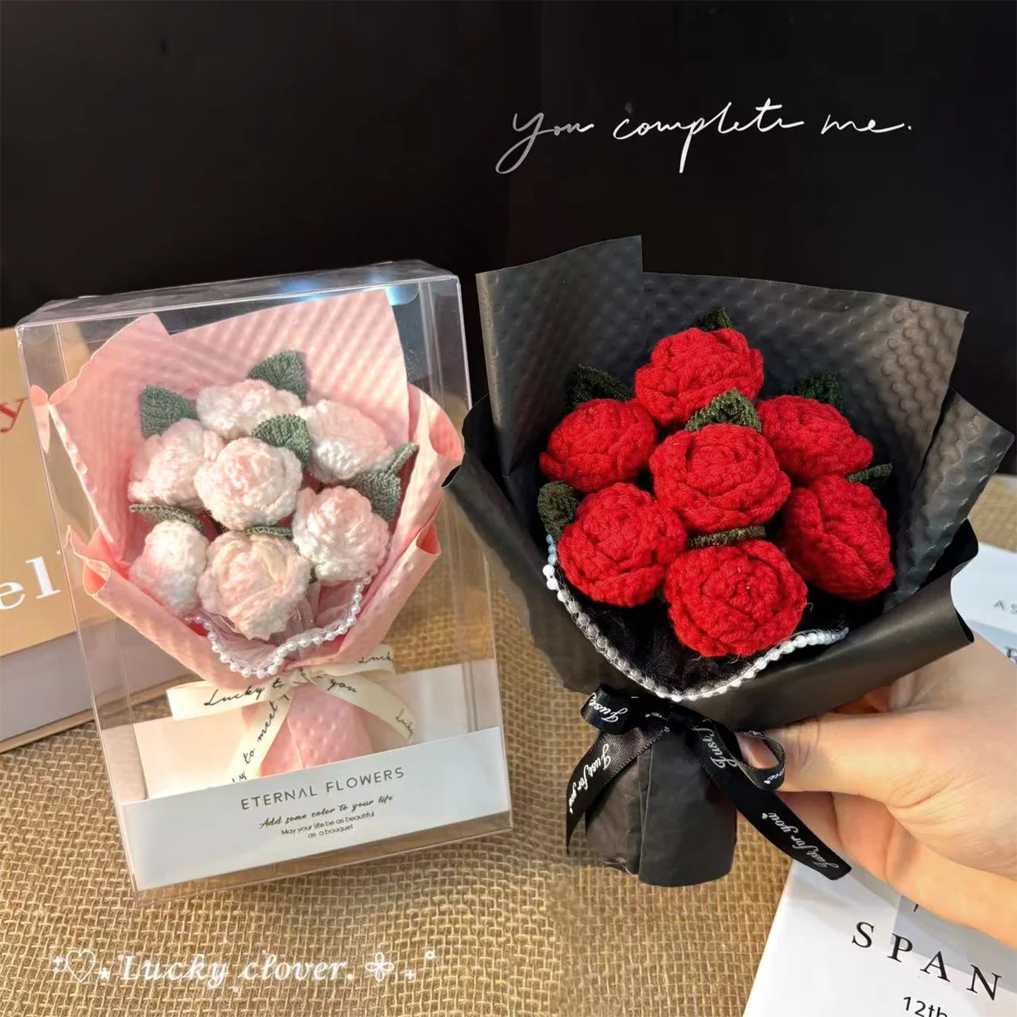 Valentine's Day hand-knitted bouquet - Image 5