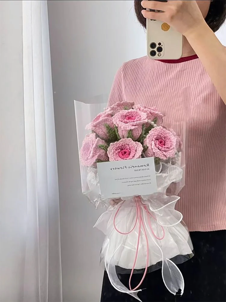 Valentine's Day handmade crochet rose - Image 3