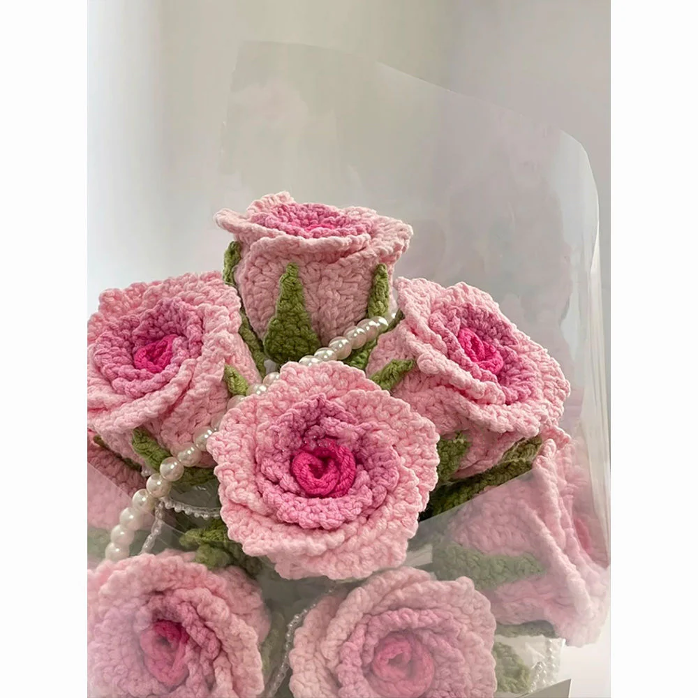 Valentine's Day handmade crochet rose - Image 4