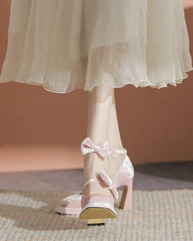 Velvet Platform Mary Jane Shoes - Image 2