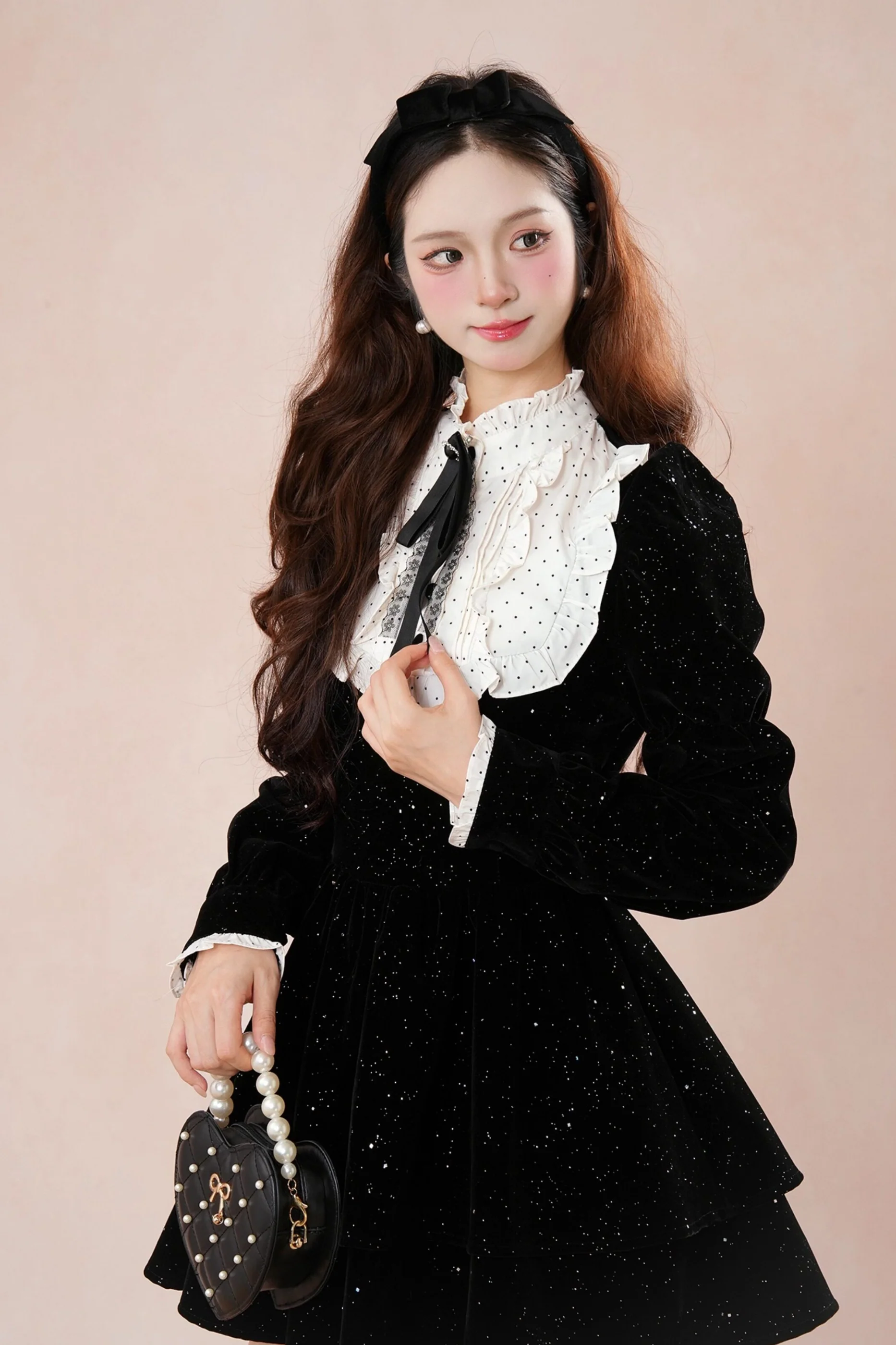 Velvet Shimmer Princess Dress - Image 4