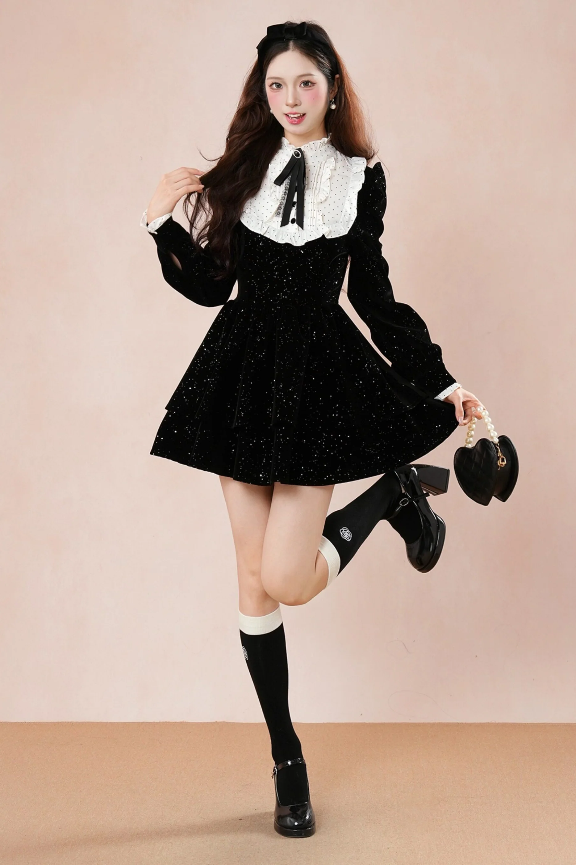 Velvet Shimmer Princess Dress - Image 7