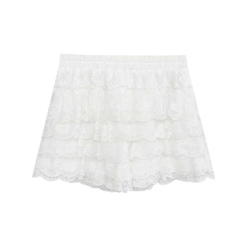 Victorian Ruffles & Lace Corset Skirt Set - Image 2