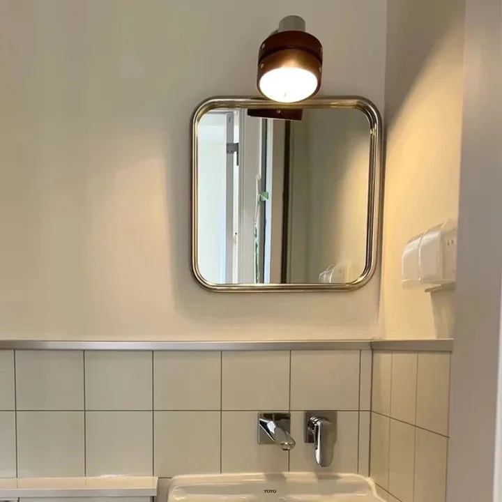 Vintage Bathroom Rectangular Mirror - Image 7