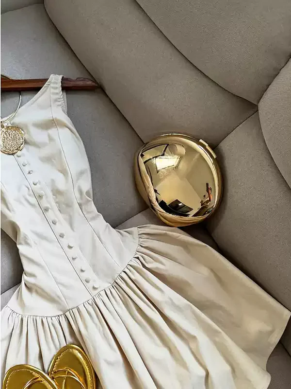 vintage camisole sleeveless dress - Image 4