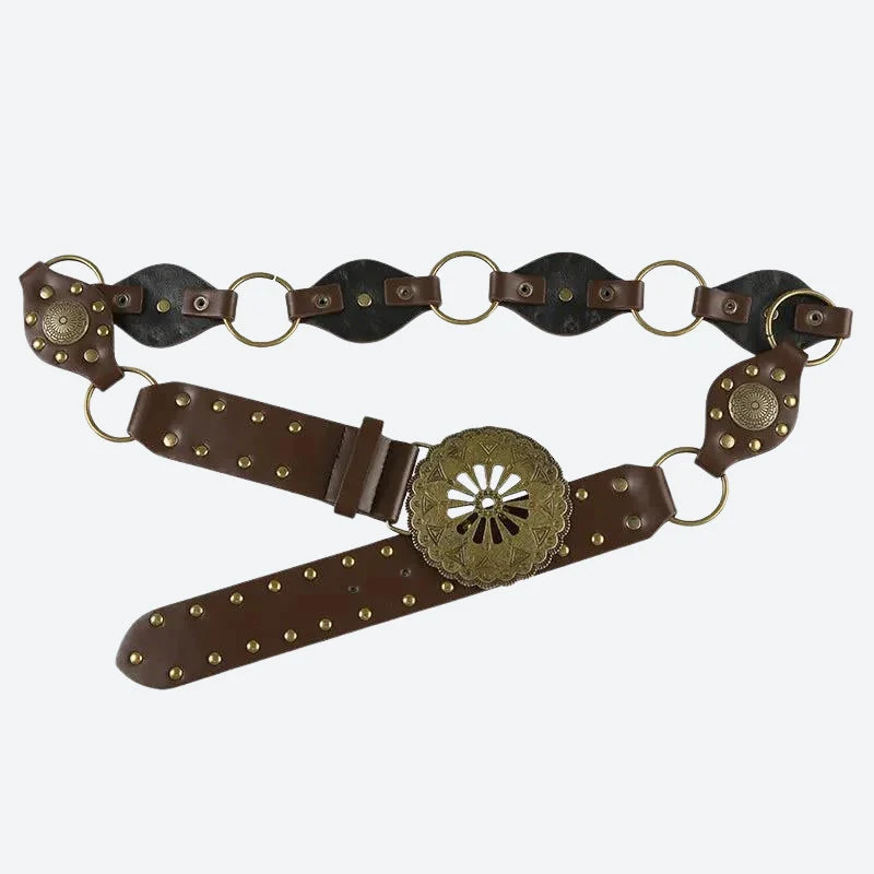 Vintage Ethnic Designed Buckle Belt - Image 3