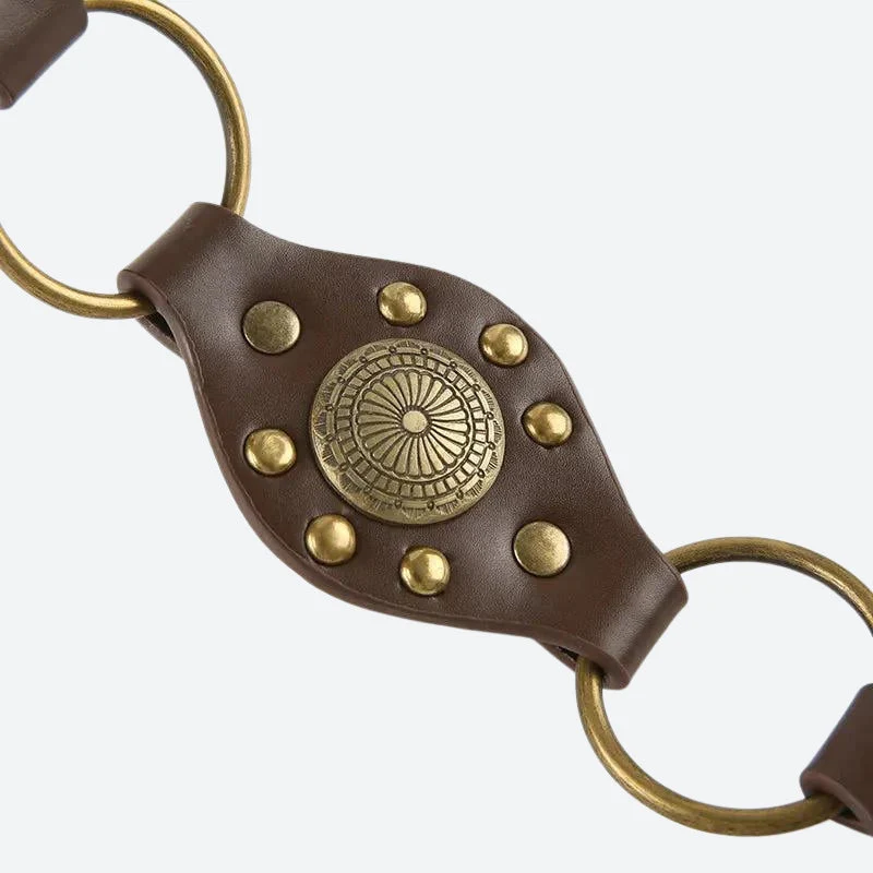 Vintage Ethnic Designed Buckle Belt - Image 5