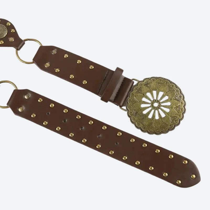 Vintage Ethnic Designed Buckle Belt - Image 6