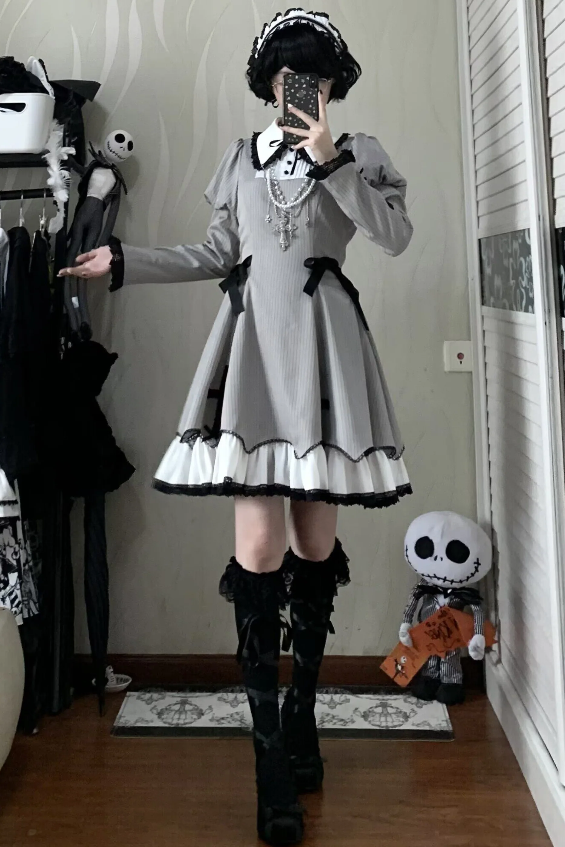 [Reservation deadline February 26th] Retro Gothic Lolita Dress + Hairband - Image 17