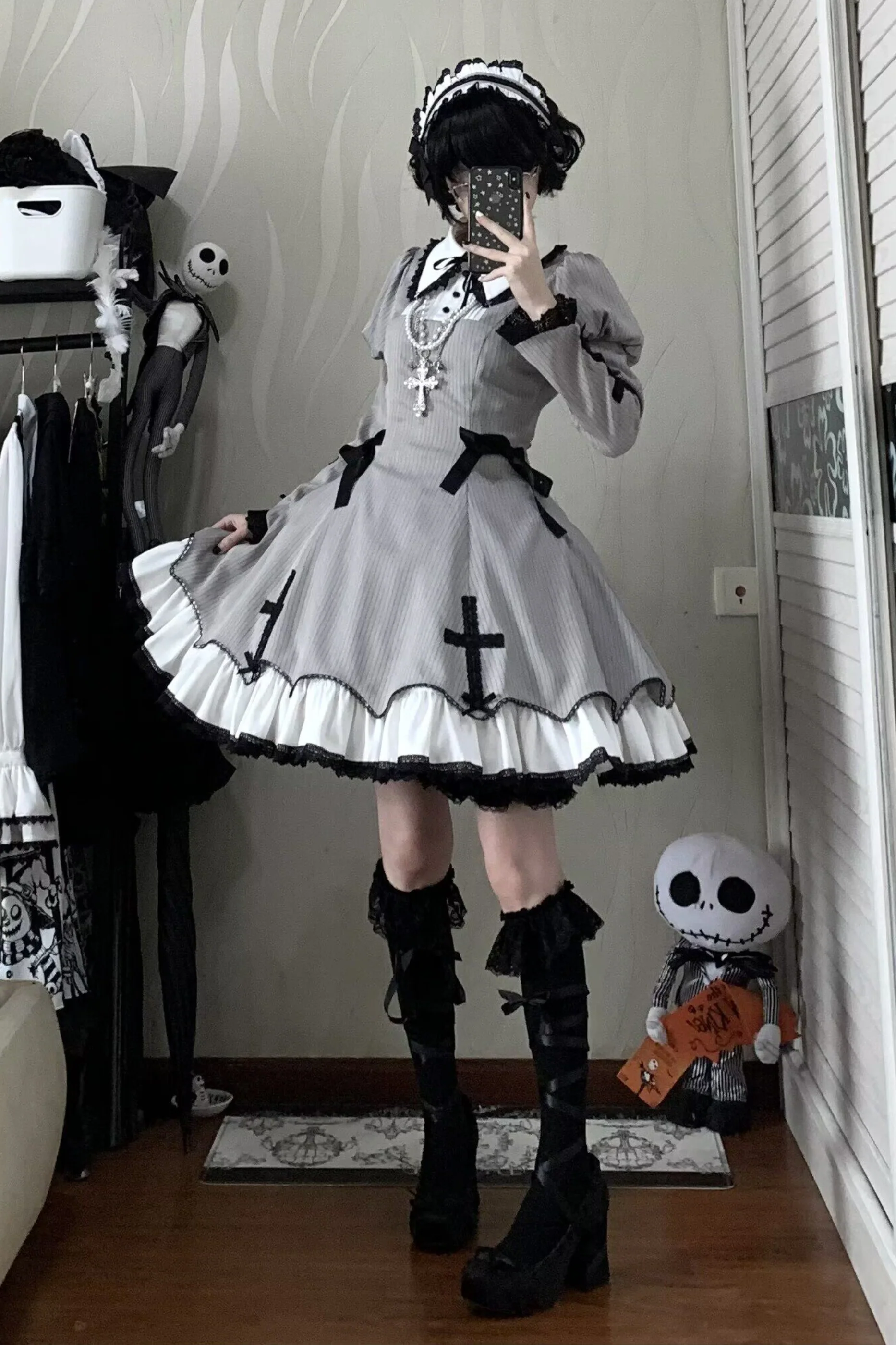 [Reservation deadline February 26th] Retro Gothic Lolita Dress + Hairband - Image 34