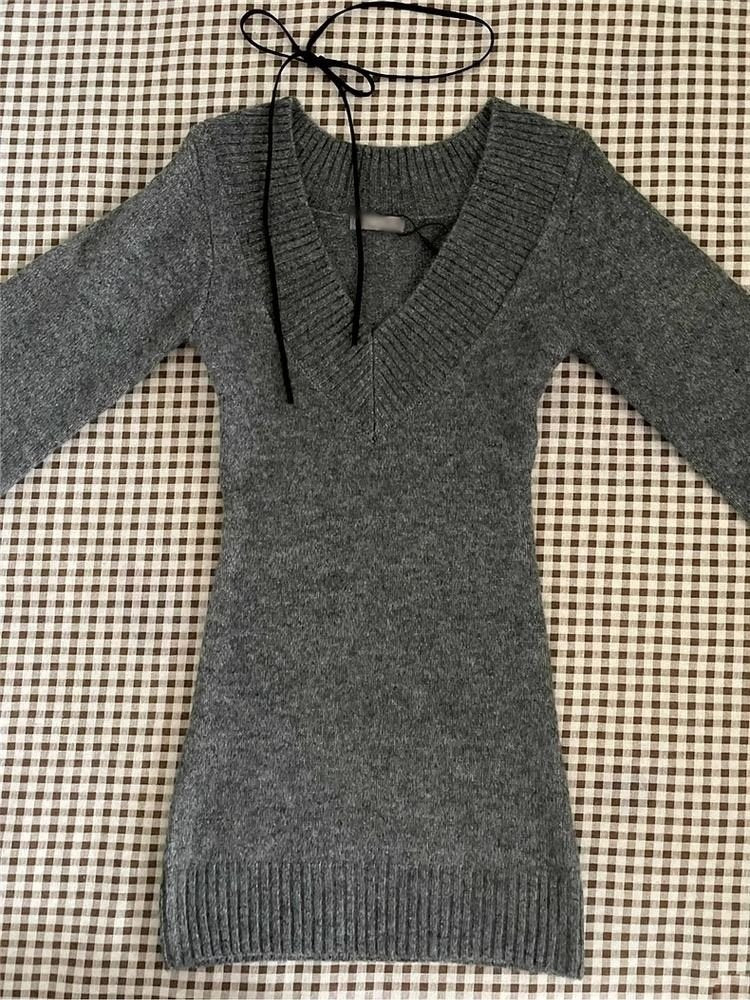 vintage gray sweater coord - Image 2