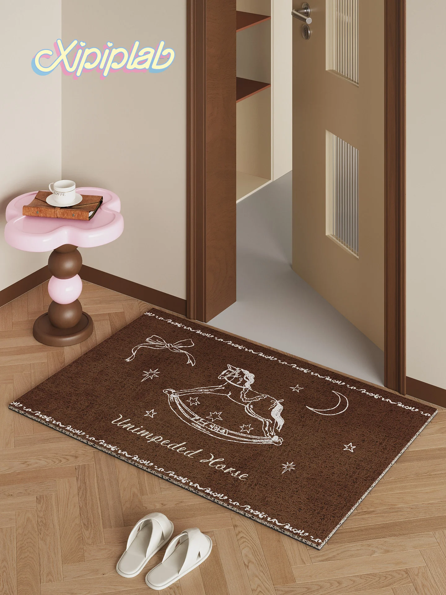 vintage pink entrance floor mat - Image 4