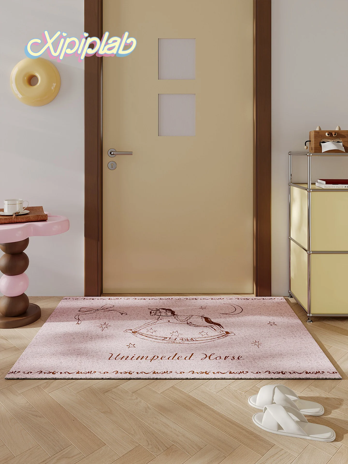 vintage pink entrance floor mat - Image 5