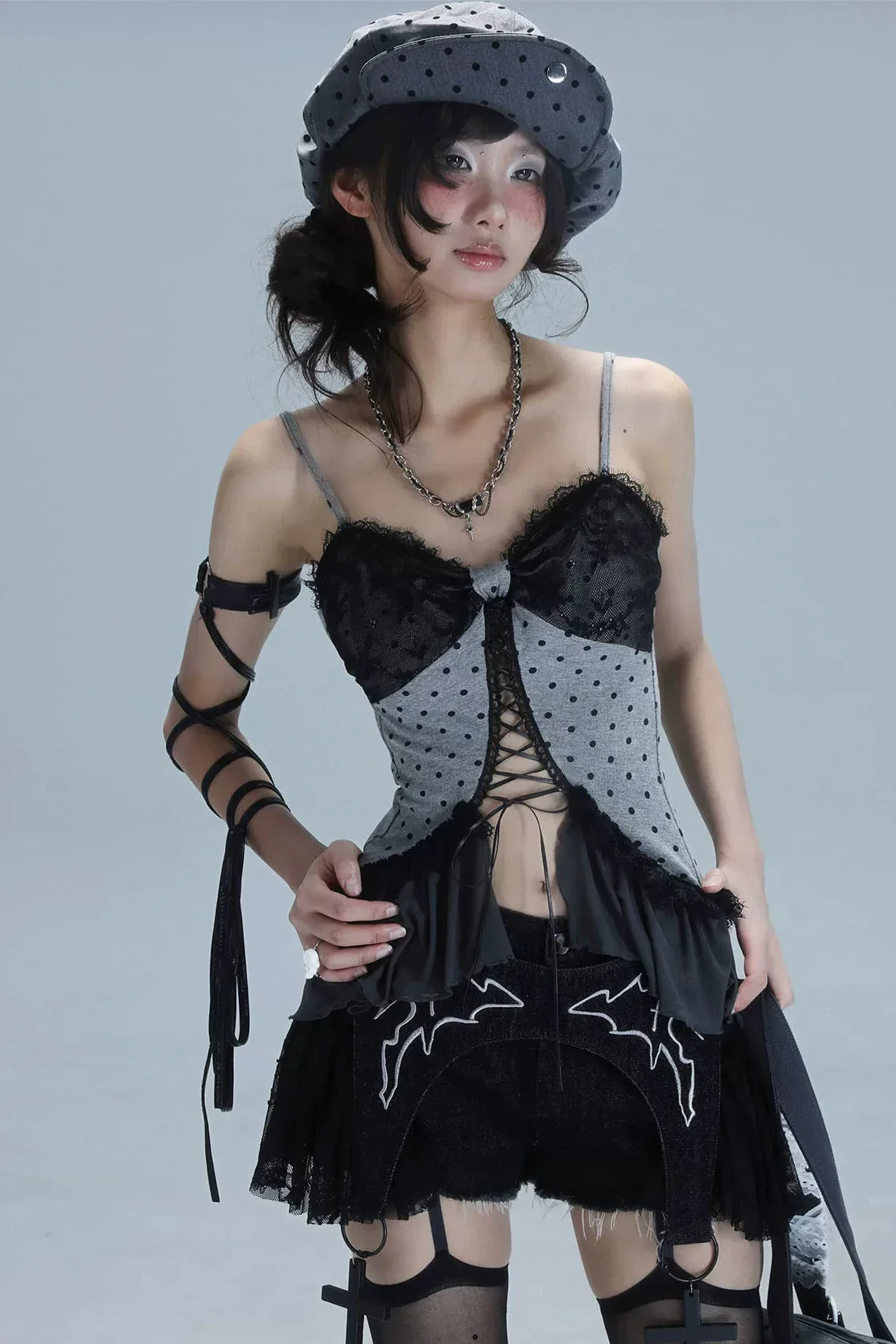 Y2K Dot Lace Camisole - Image 3