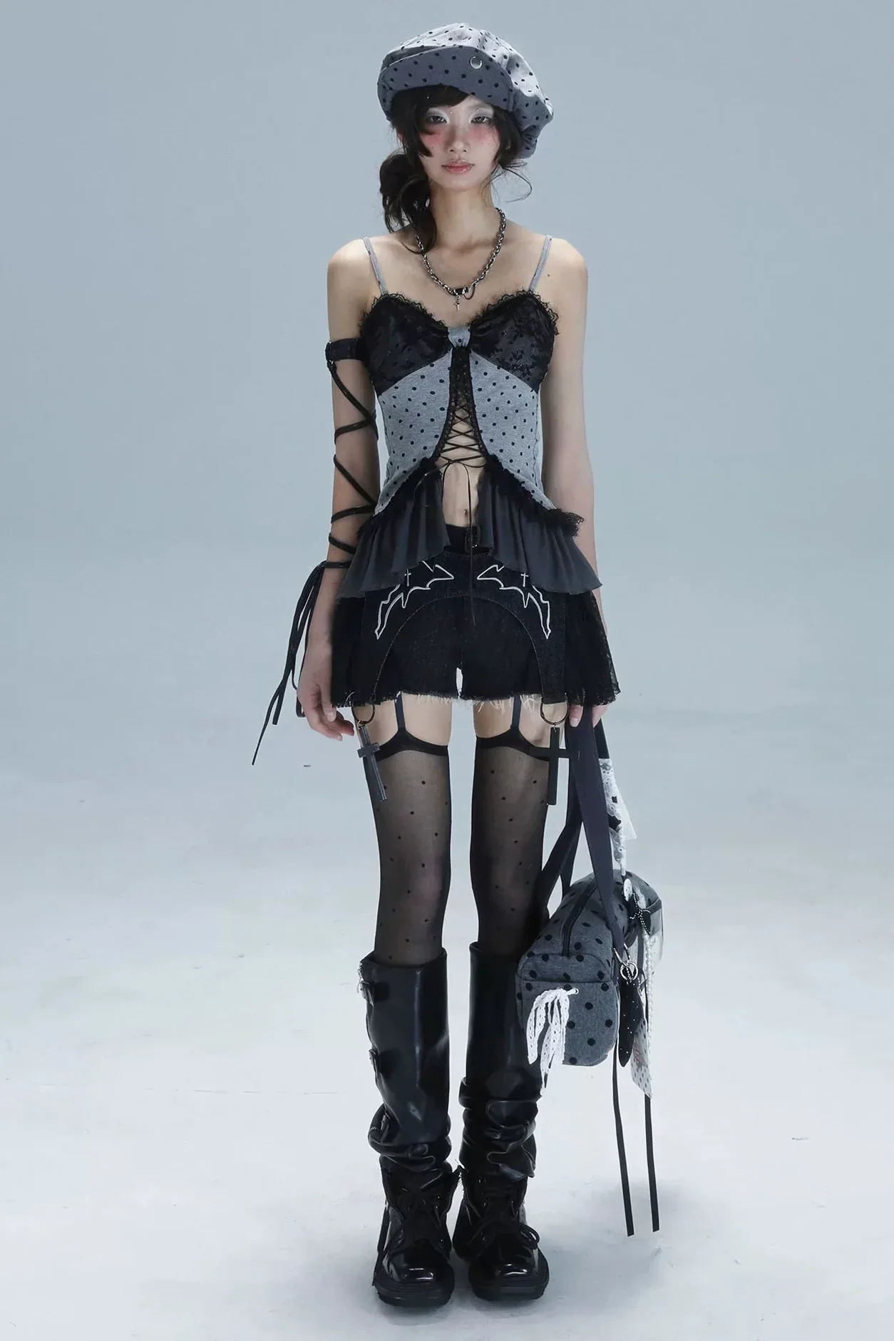 Y2K Dot Lace Camisole - Image 5