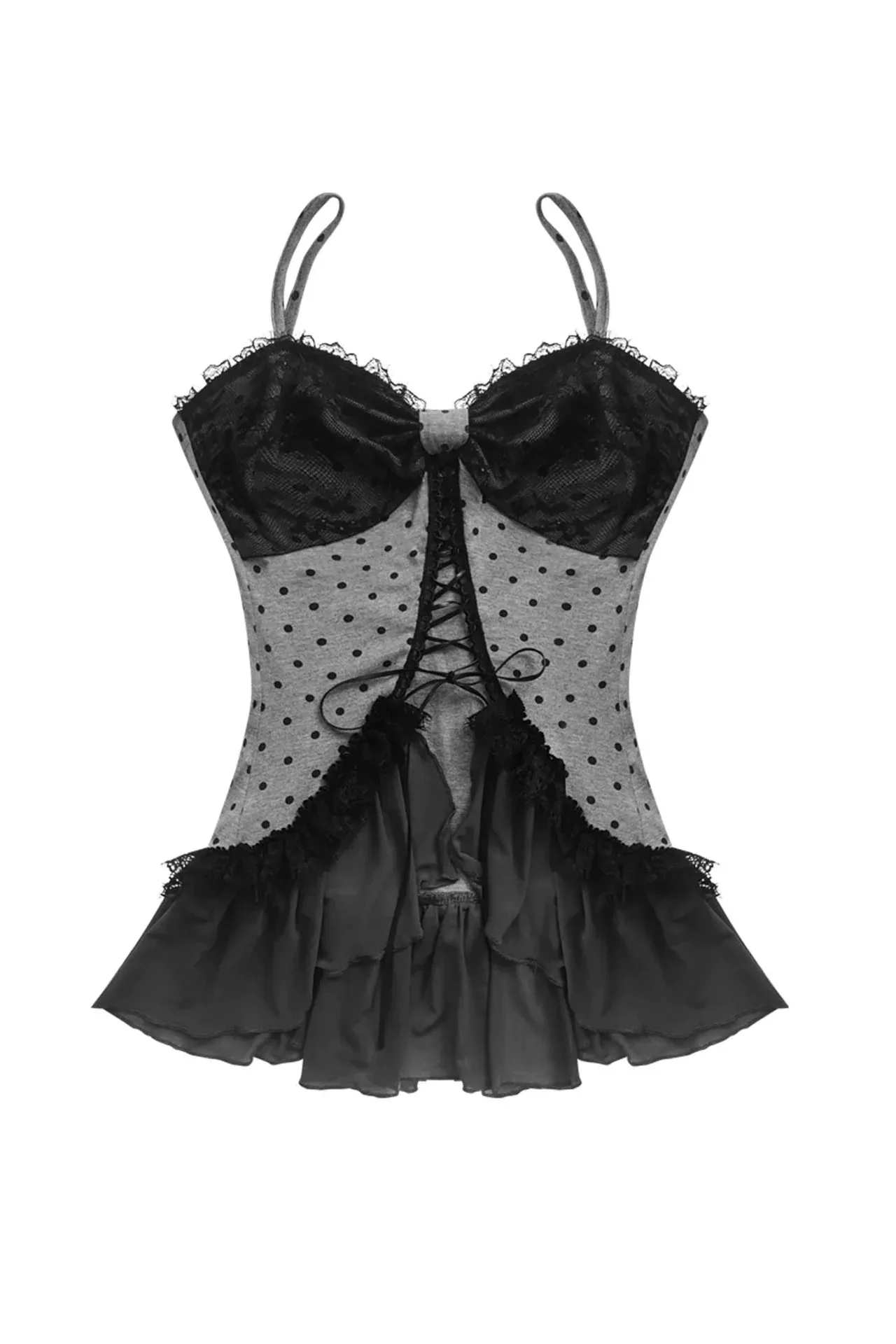 Y2K Dot Lace Camisole - Image 7