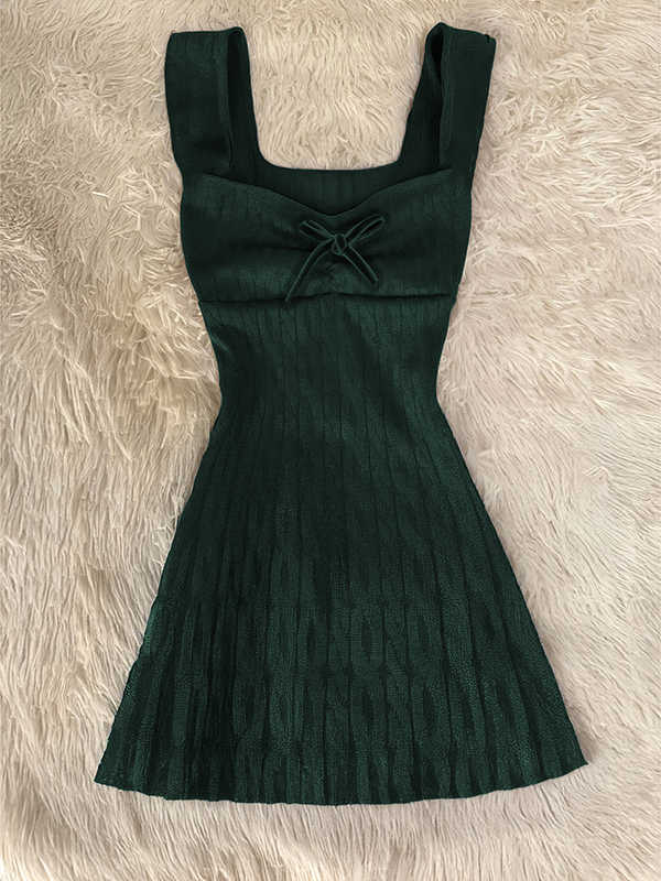 Vintage Twist Knitted Suspender Dress - Image 6