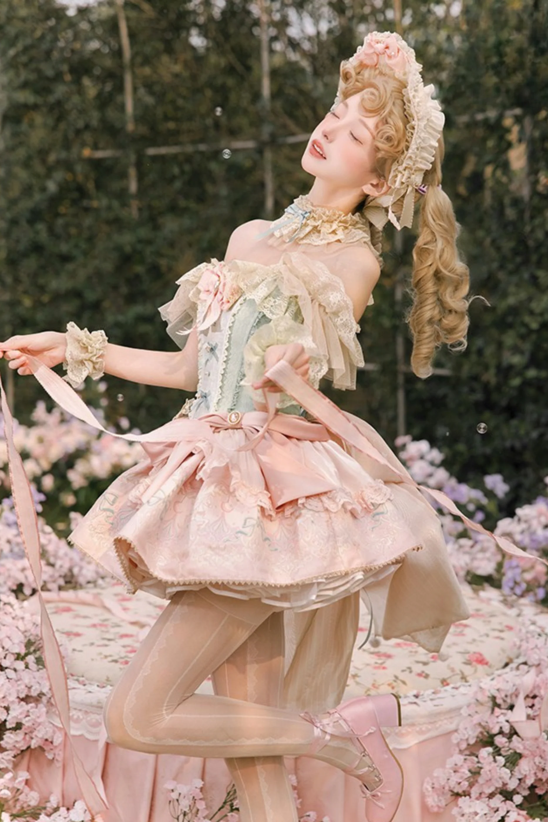 Little Dia Sweet Lolita Dress + BNT + Neck Accessories - Image 12