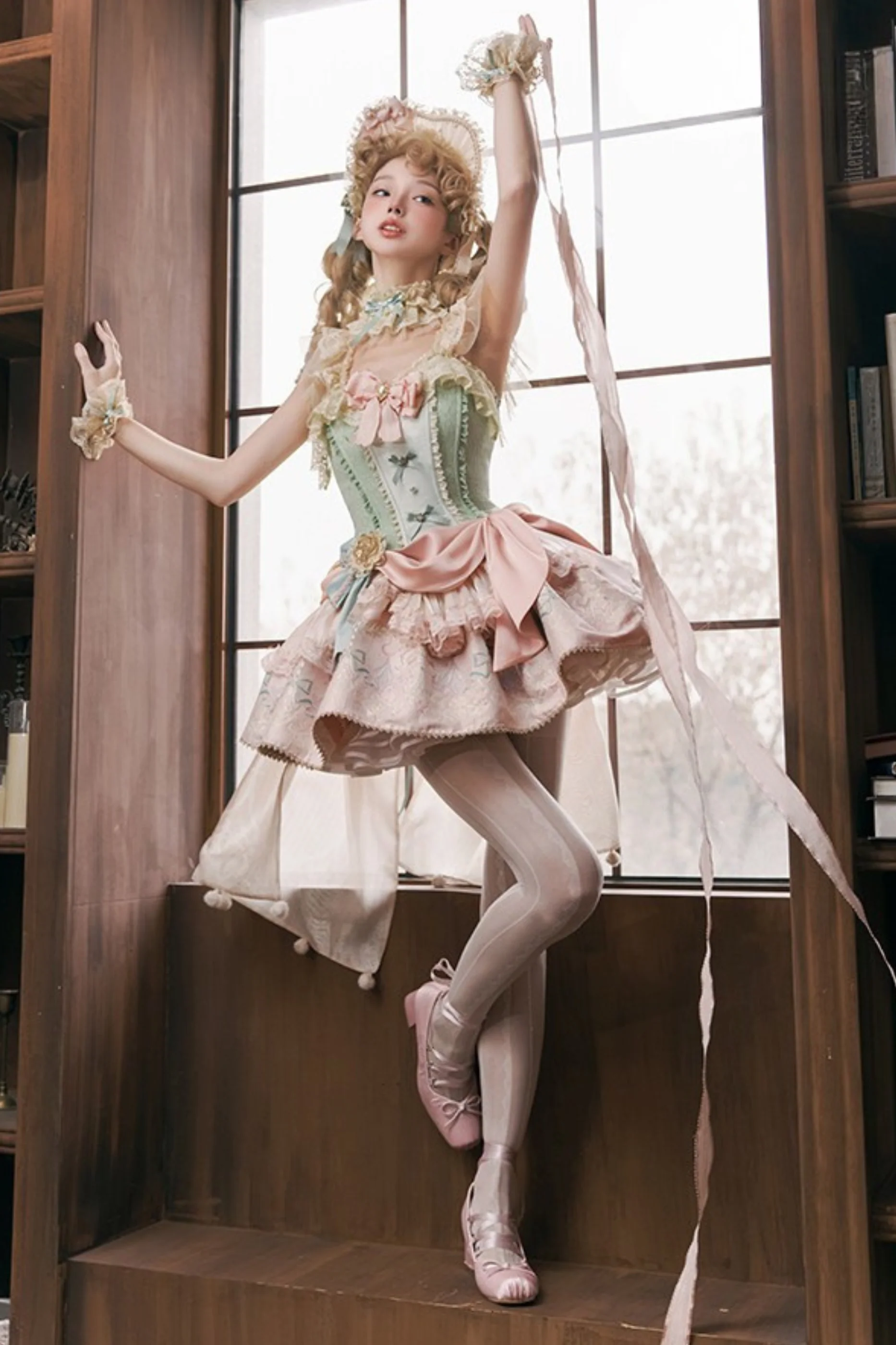 Little Dia Sweet Lolita Dress + BNT + Neck Accessories - Image 7