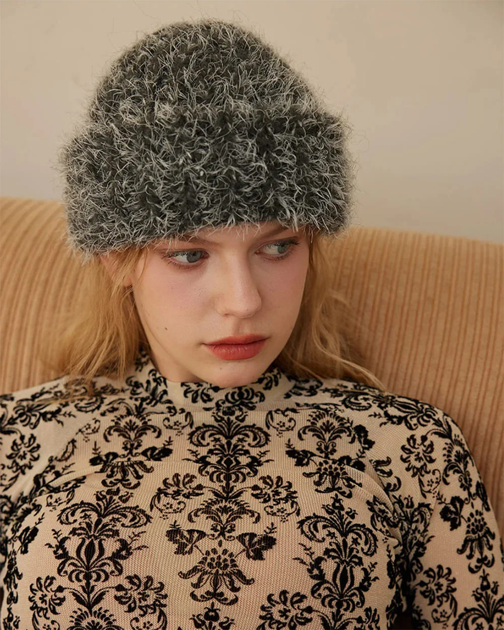 Warm Vibes Fuzzy Knit Beanie - Image 5