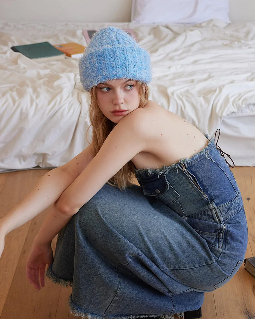 Warm Vibes Fuzzy Knit Beanie - Image 6