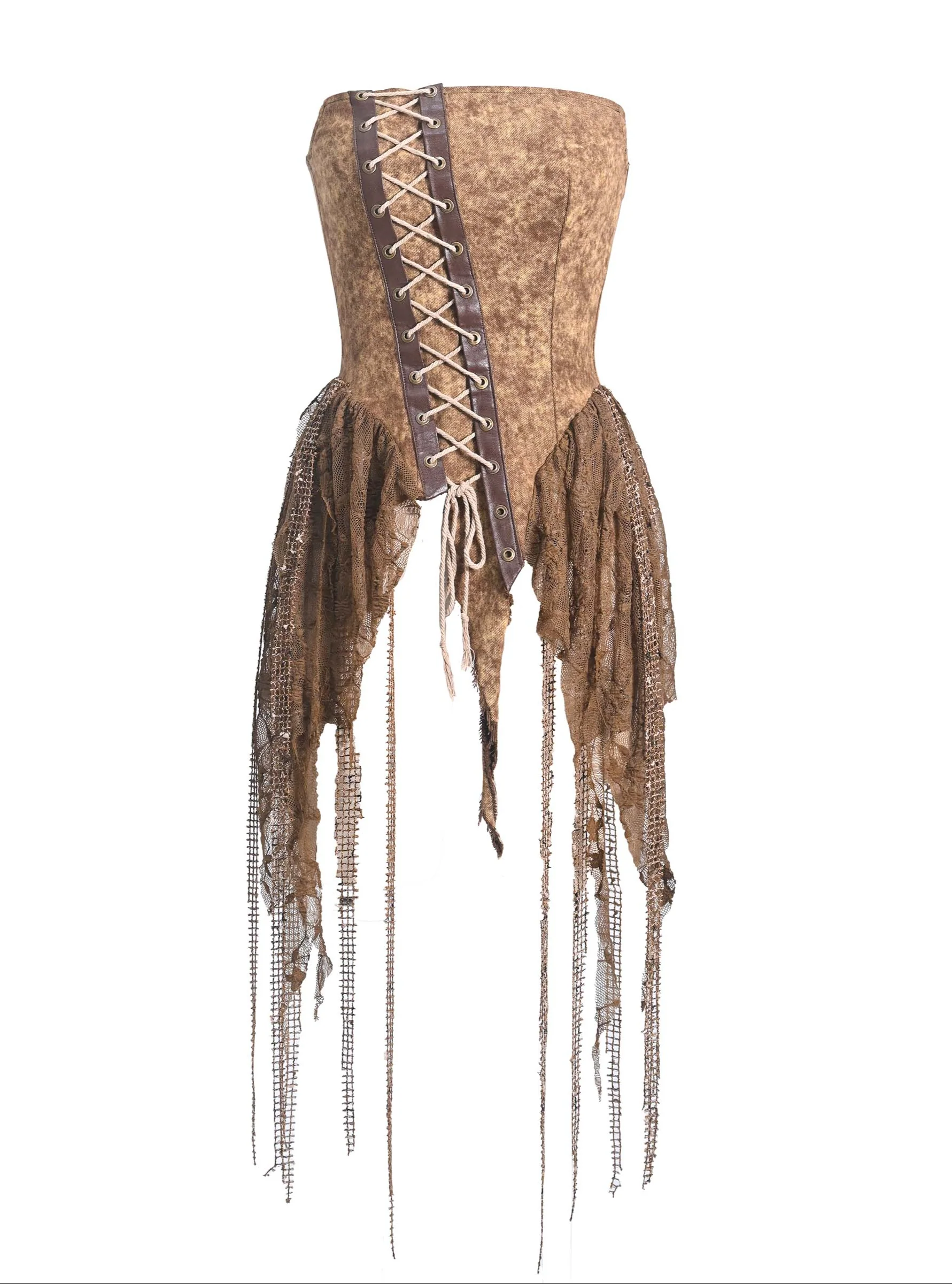 Wasteland Dunes Grunge Tube Top - Image 4