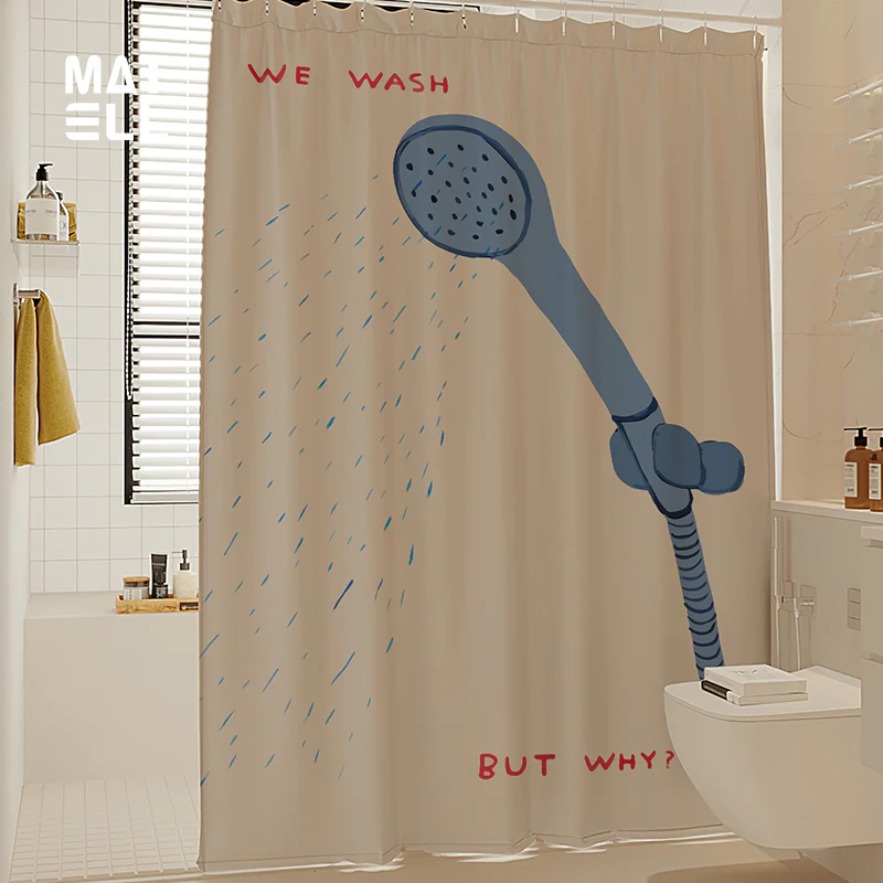 waterproof Bathroom hanging curtain - Image 2