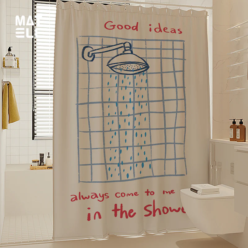waterproof Bathroom hanging curtain - Image 3
