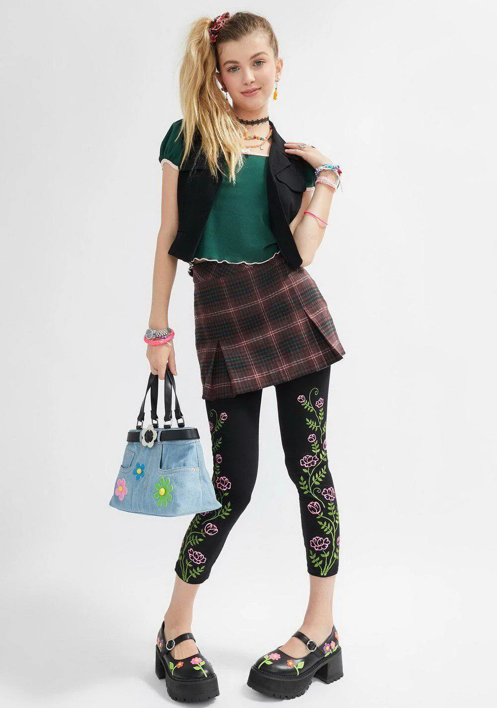 Weirdcore Belted Denim Handbag - Image 5