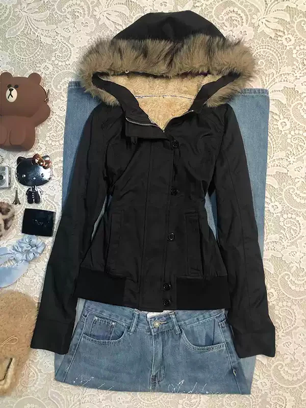 White plush jacket - Image 2