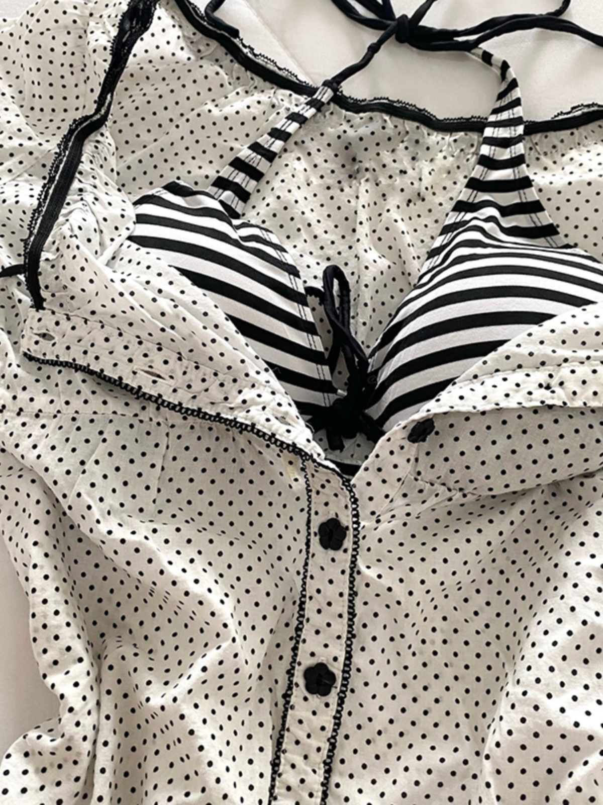 White Polka Dot Shirt - Image 2
