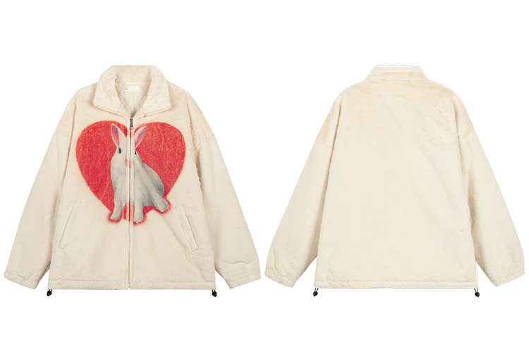 White Rabbit Plush Jacket - Image 2