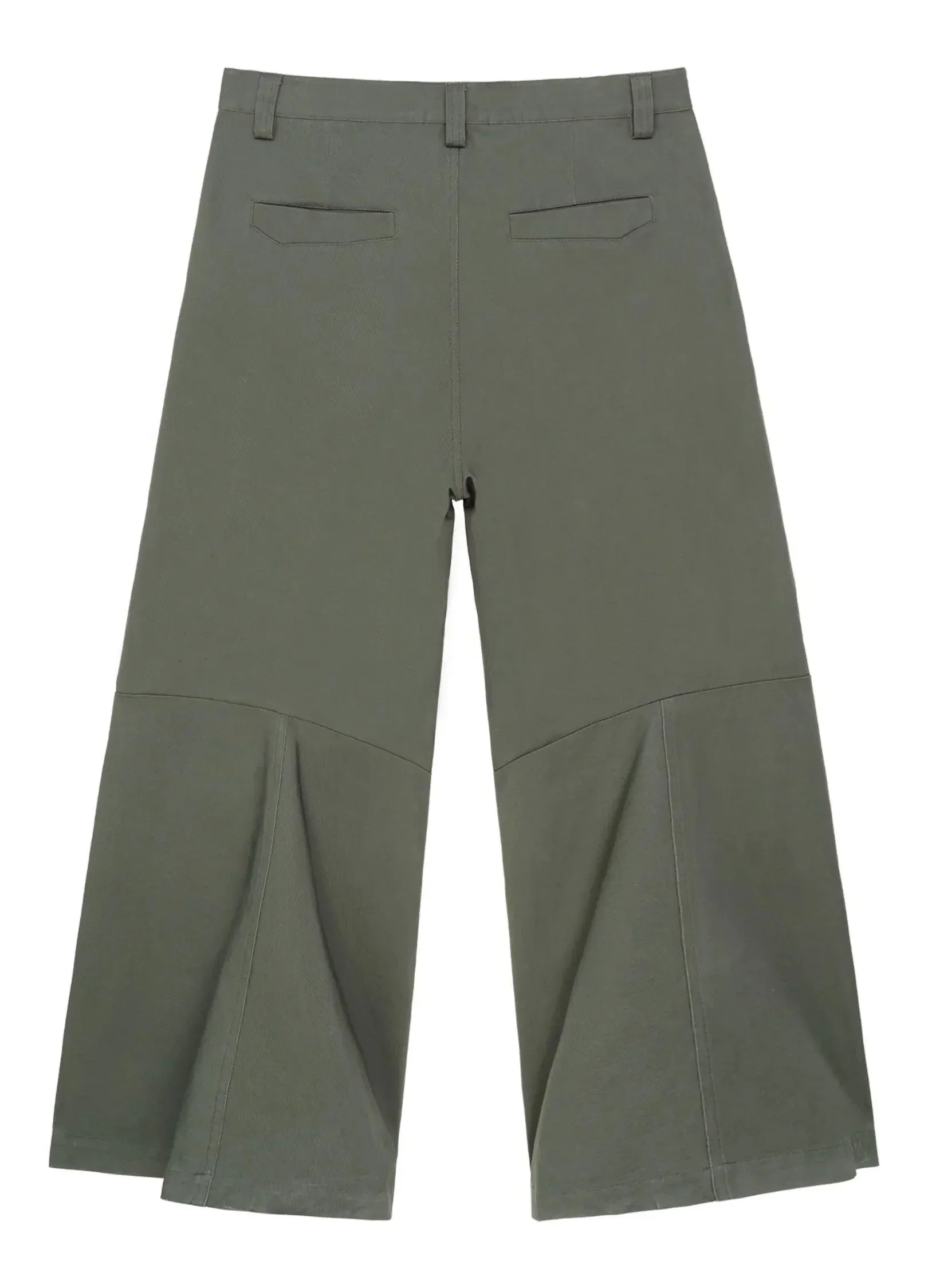 Wide-Leg Cotton Trousers With Darted Knees - Image 15