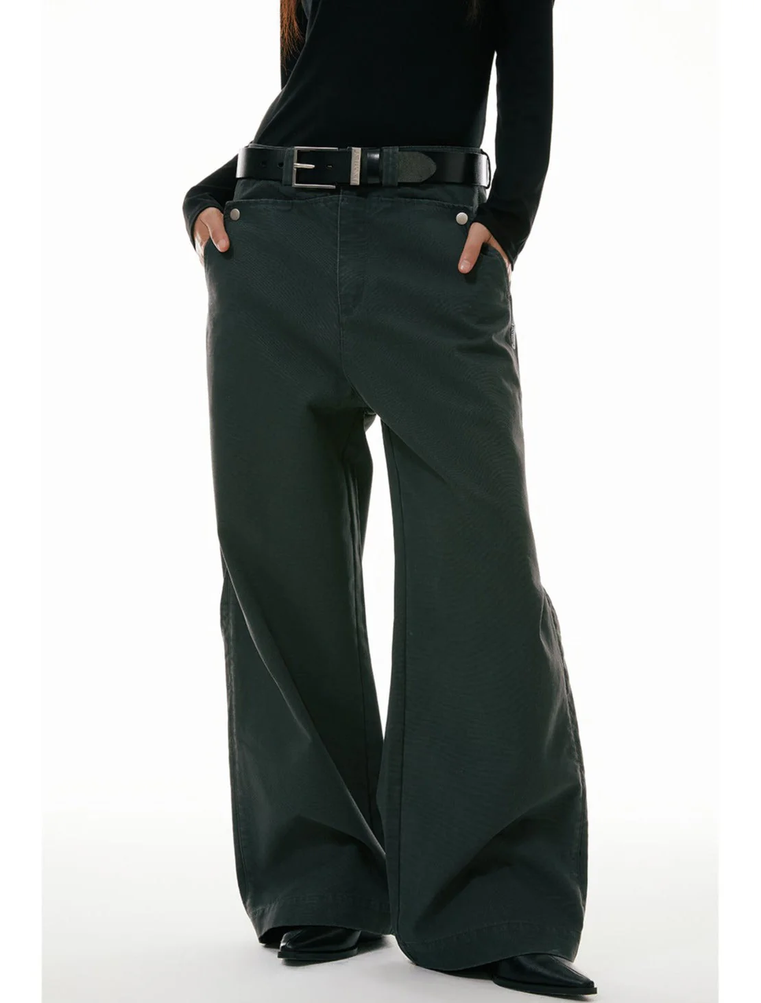 Wide Leg Cut Workwear Jeans