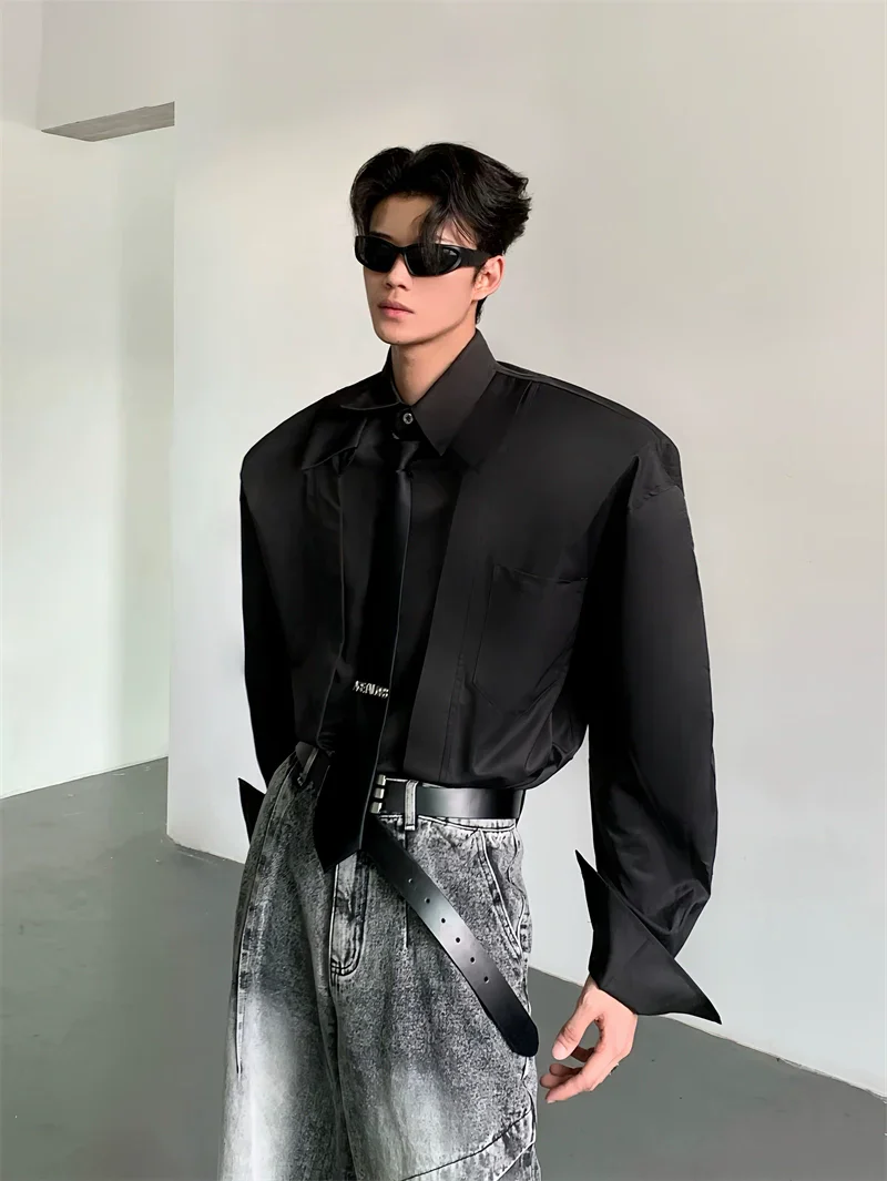 Wide Shoulder Dress Shirt - Image 2