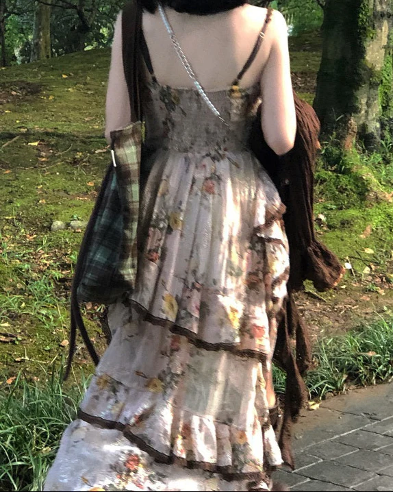 Wild Rose Retro Resort Bohemian Dress - Image 3