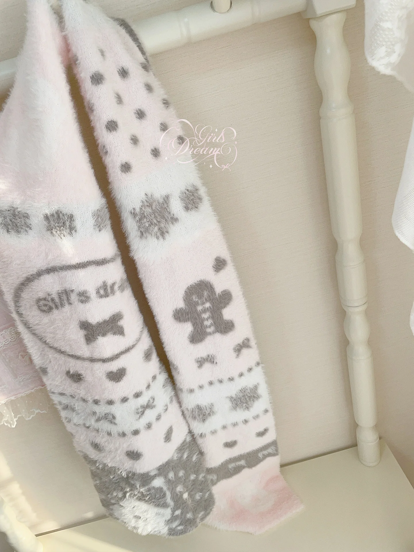 Winter bunny kawaii scarf - Image 3