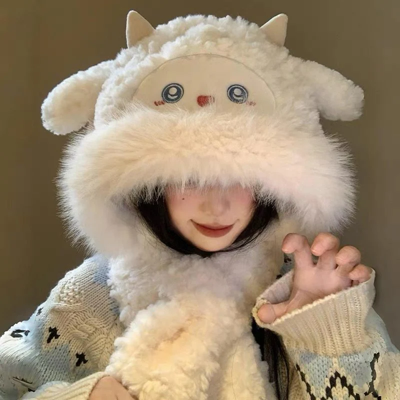 winter fur kawaii hat - Image 5